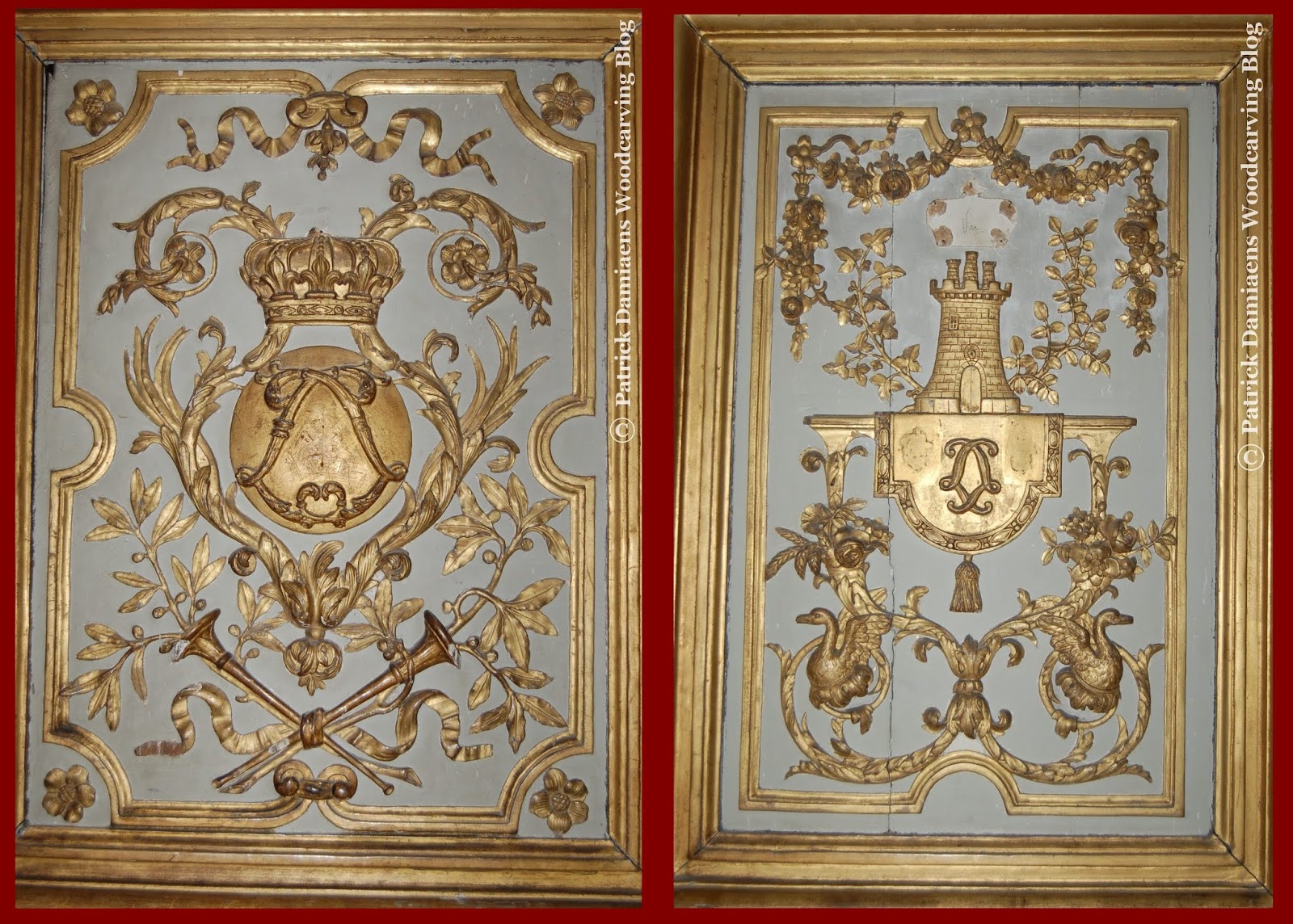 Heraldic Decoration at Versailles – Louis Quatorze stock image