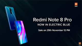 Redmi Note 8 Pro New Colour Variant,Redmi Note 8 Pro Ocean Blue Colour Variant to Launch in India
