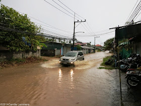 Flash flood in Plai Laem