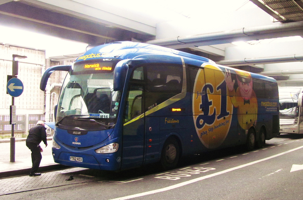 Norwich Bus Page New Megabus coach for Freestones