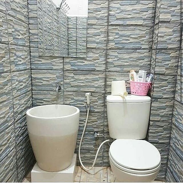 Desain Kamar Mandi Minimalis Terbaru Keramik Batu Alam Kamar Mandi