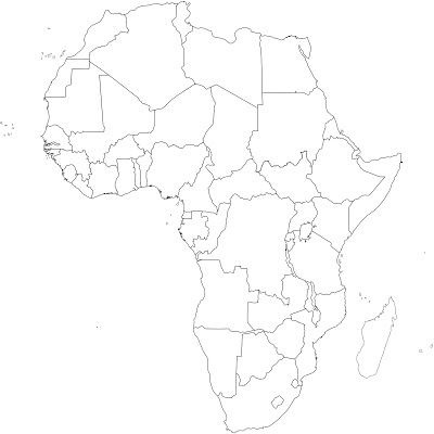 mapa d'Africa
