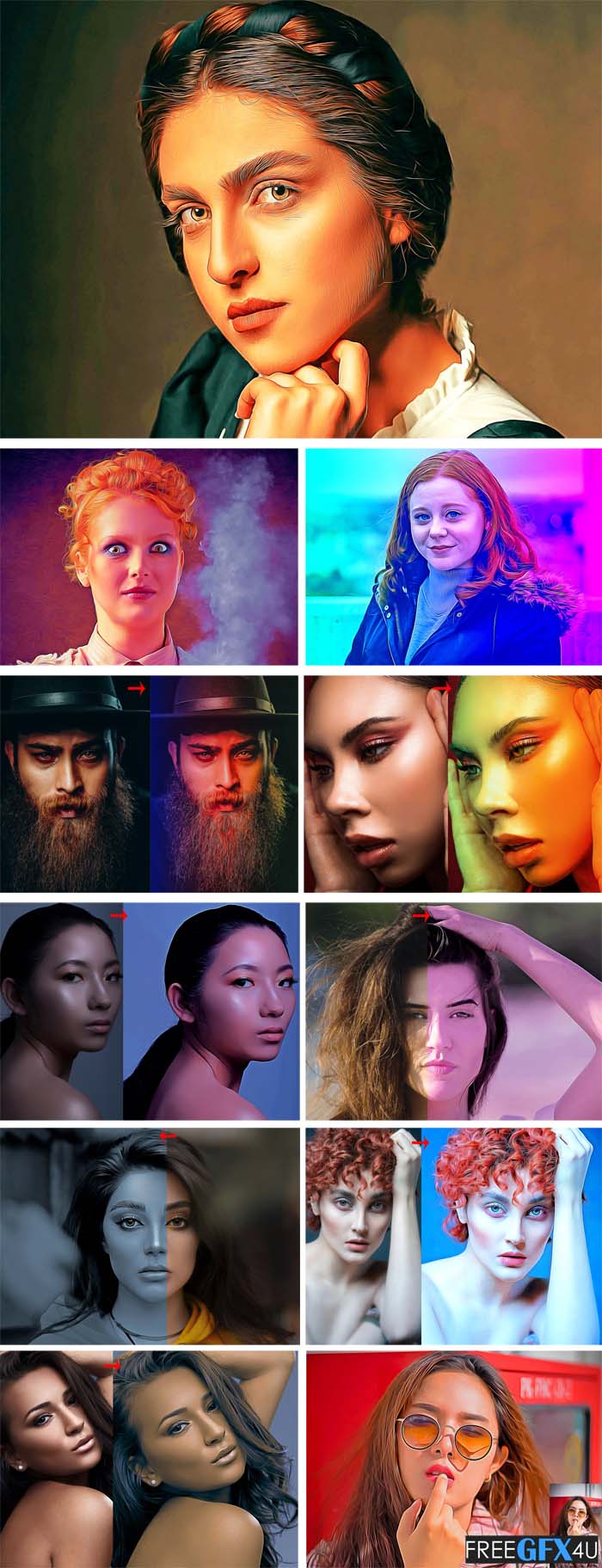 Oil Dodge & Burn PS Action