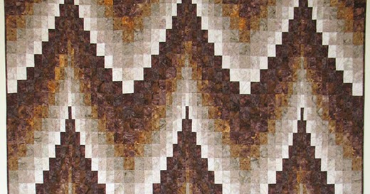 Quilting Land Double Diamonds Bargello Quilt