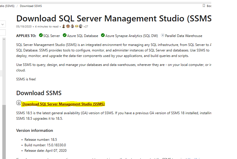 Learning SQL : Installing SQL Server and SSMS in your laptop