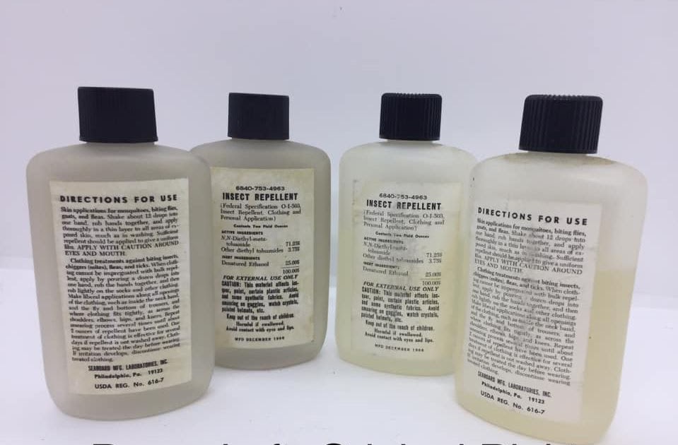 SOUVENEZVOUS 44 VIETNAM ERA INSECT REPELLENT BOTTLE COPY