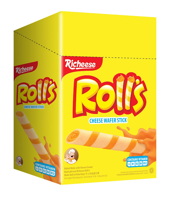 Richeese Rolls Keju 8g