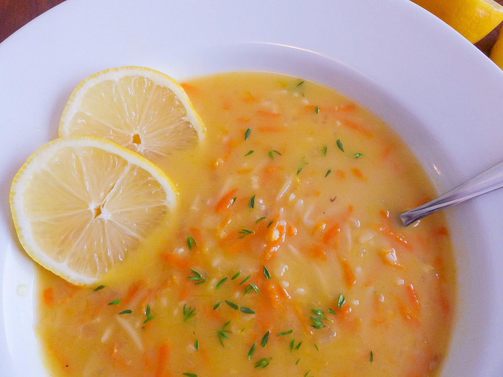 Dimples & Delights Lemon Garlic Orzo Soup