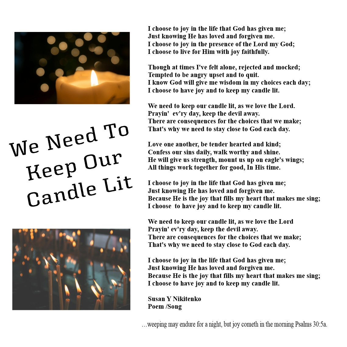 Treasure Box Poetry And Praise We Need To Keep Our Candle Lit