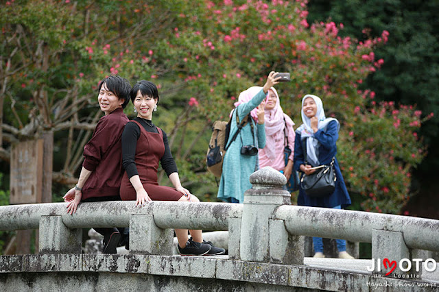結婚記念に京都旅行のロケーション撮影
