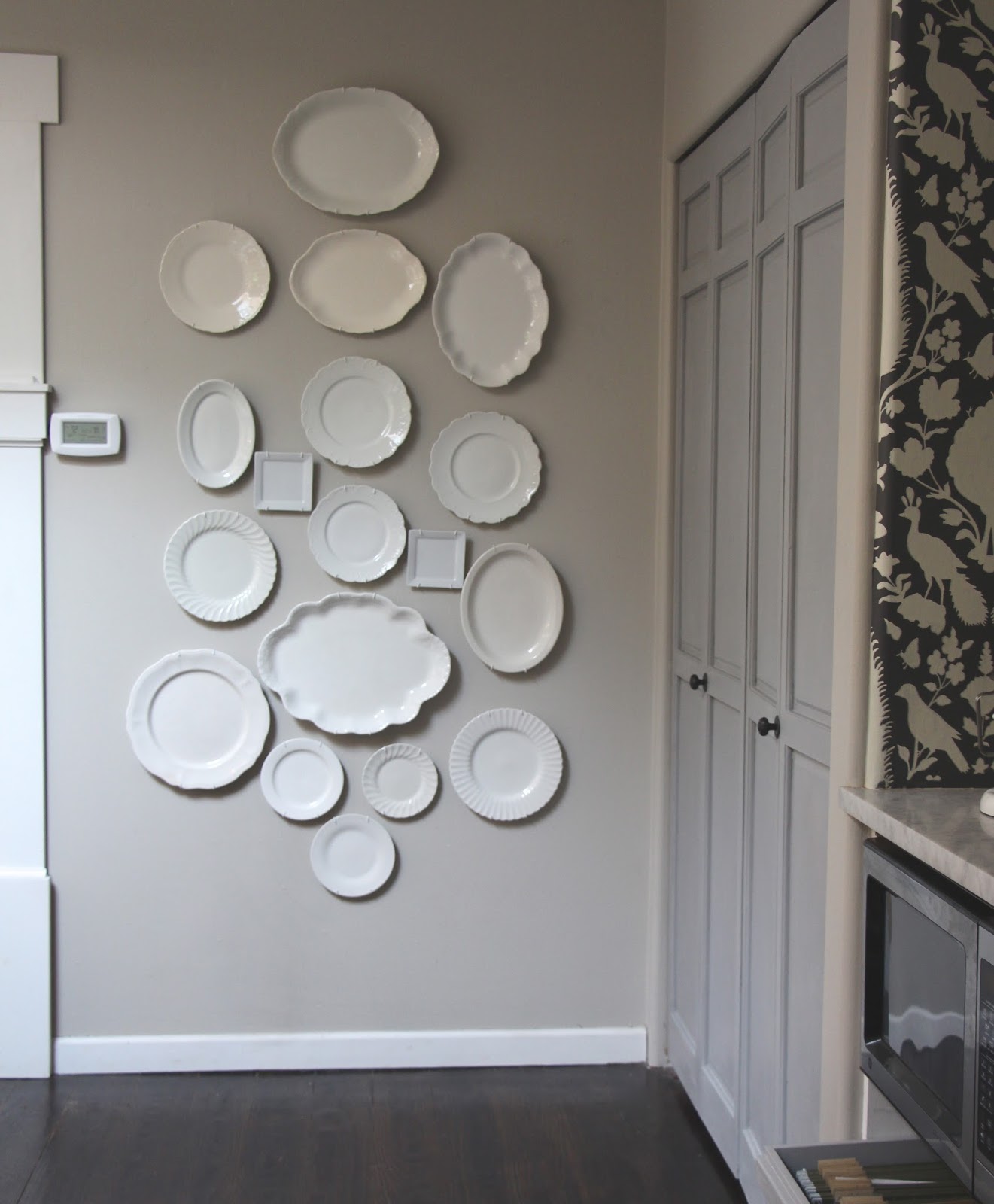 My Sweet Savannah back to neutrals{how to hang a plate wall}