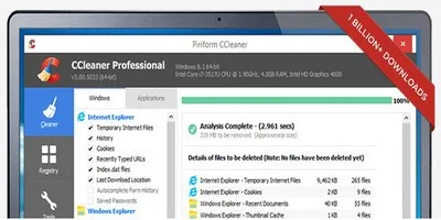 CCleaner’ın v5.09 ücretsiz İndir