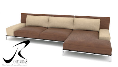 Sofa modelo DissenyProducte Marrón