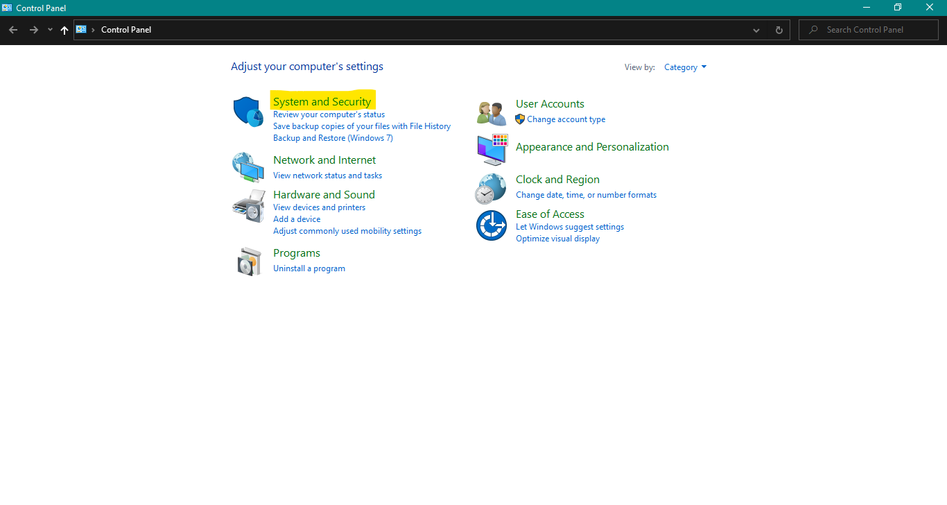 Hardware information on Windows 10