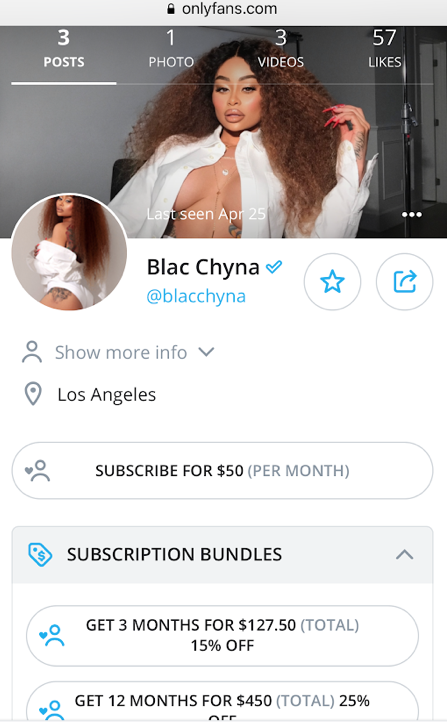 Chyna only fans blac 