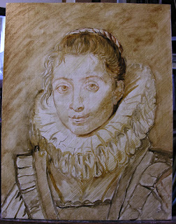 Lala Ragimov copy after Peter Paul Rubens, Step 1