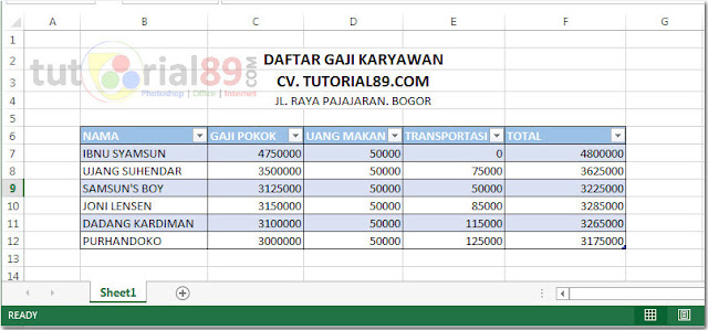 Cara membuat format uang pada excel Cara membuat format uang pada excel