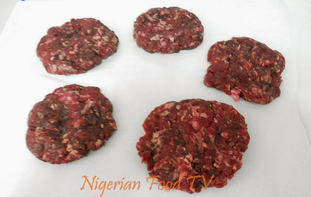 Homemade Burger in a Pan (Patties made from scratch), nigerian food tv