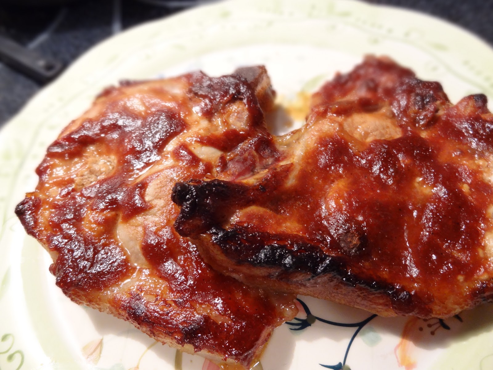 Le plaisir des papilles Côtelettes de porc en sauce au four