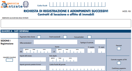 SCARICARE SOFTWARE RLI AGENZIA ENTRATE