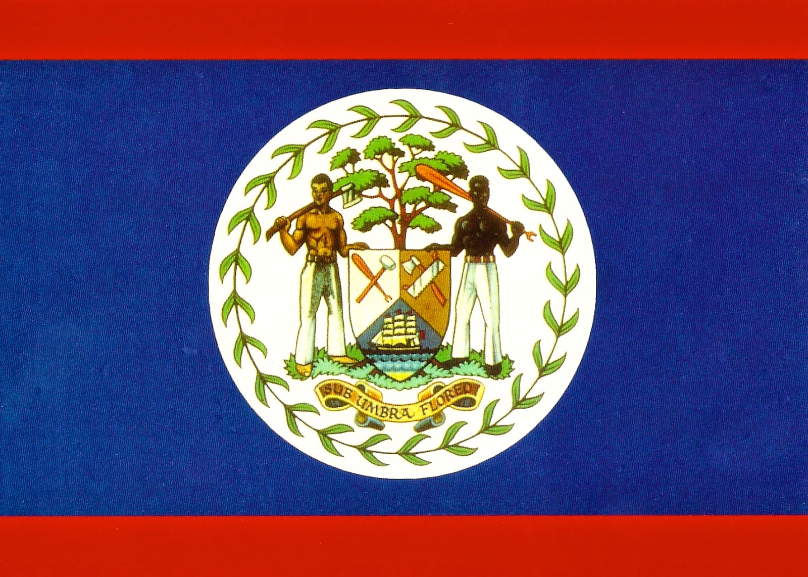 Флаг белиза это единственный в мире государственный флаг с изображением