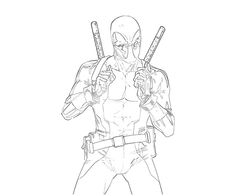 marvel deadpool coloring pages fight - photo #16