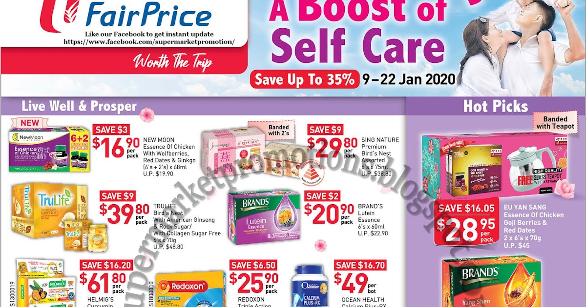 NTUC FairPrice Health & Wellness Promotion 09 22 January 2020 Supermarket Promotions