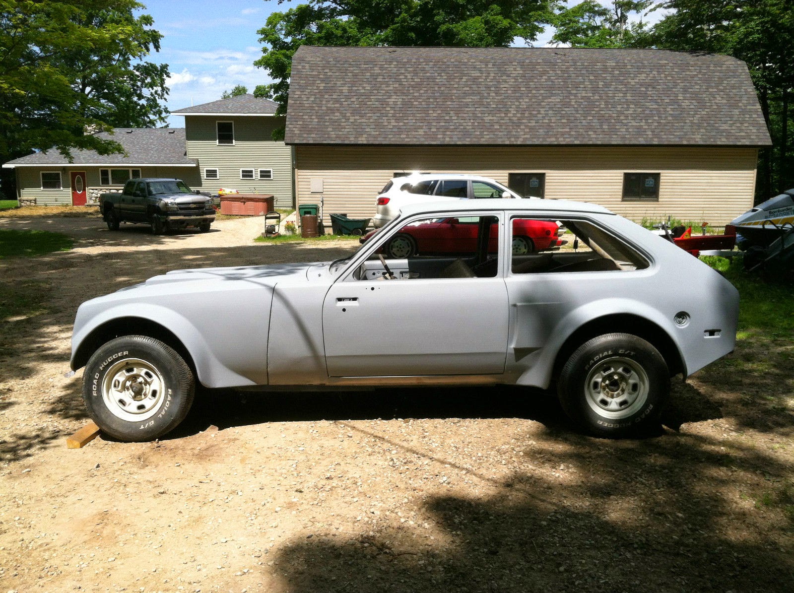 Stretched Drag Chevette on Nova Frame