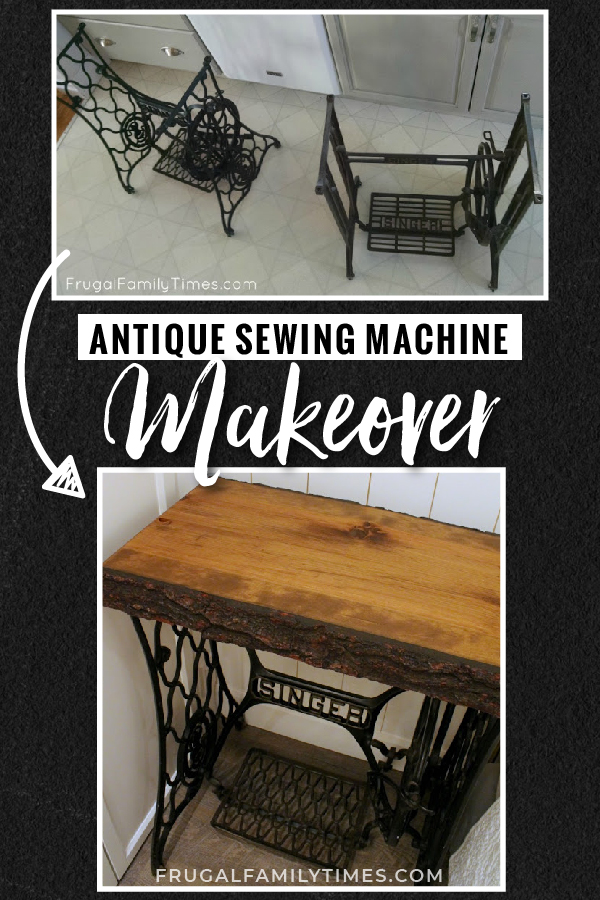 How to Make an Antique Singer Sewing Machine Table (with a Live Edge