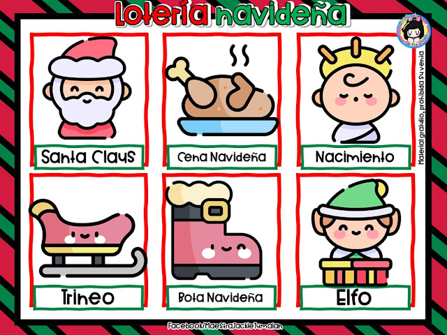 juego-loteria-navideña-bingo-navidad-imprimir