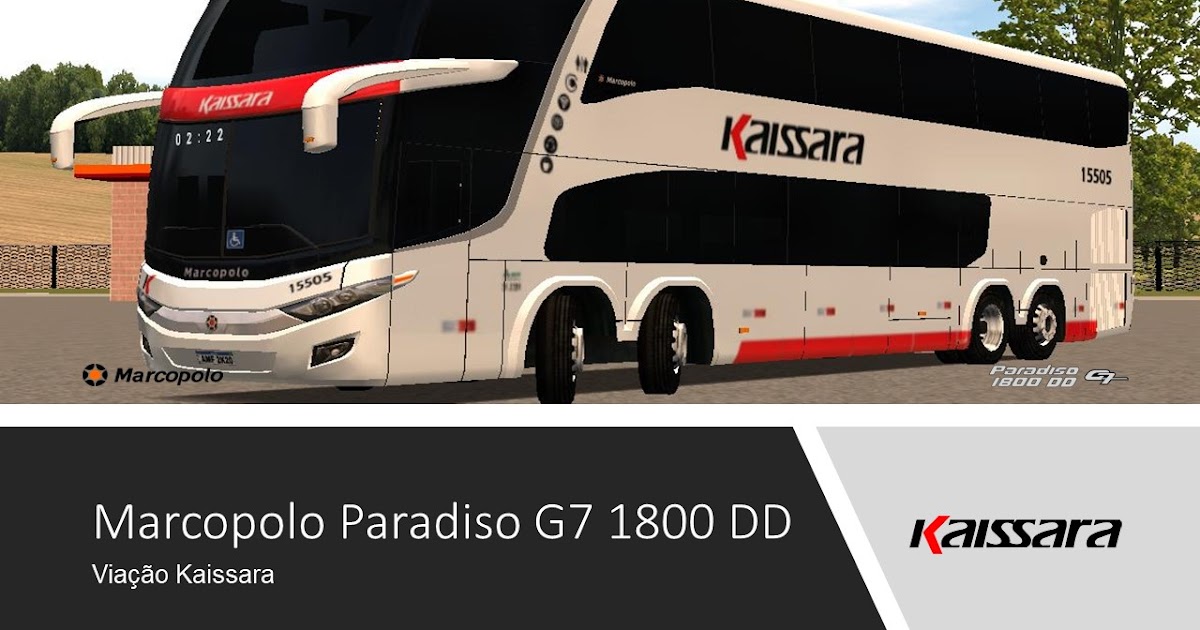 Skins World Bus Driving Simulator: COMIL CAMPIONE INVICTUS DD - VIAÇÃO REAL  MAIA