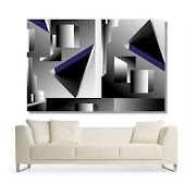 Above: Apple Computer / Photoshop / printed on canvas concept and creation .