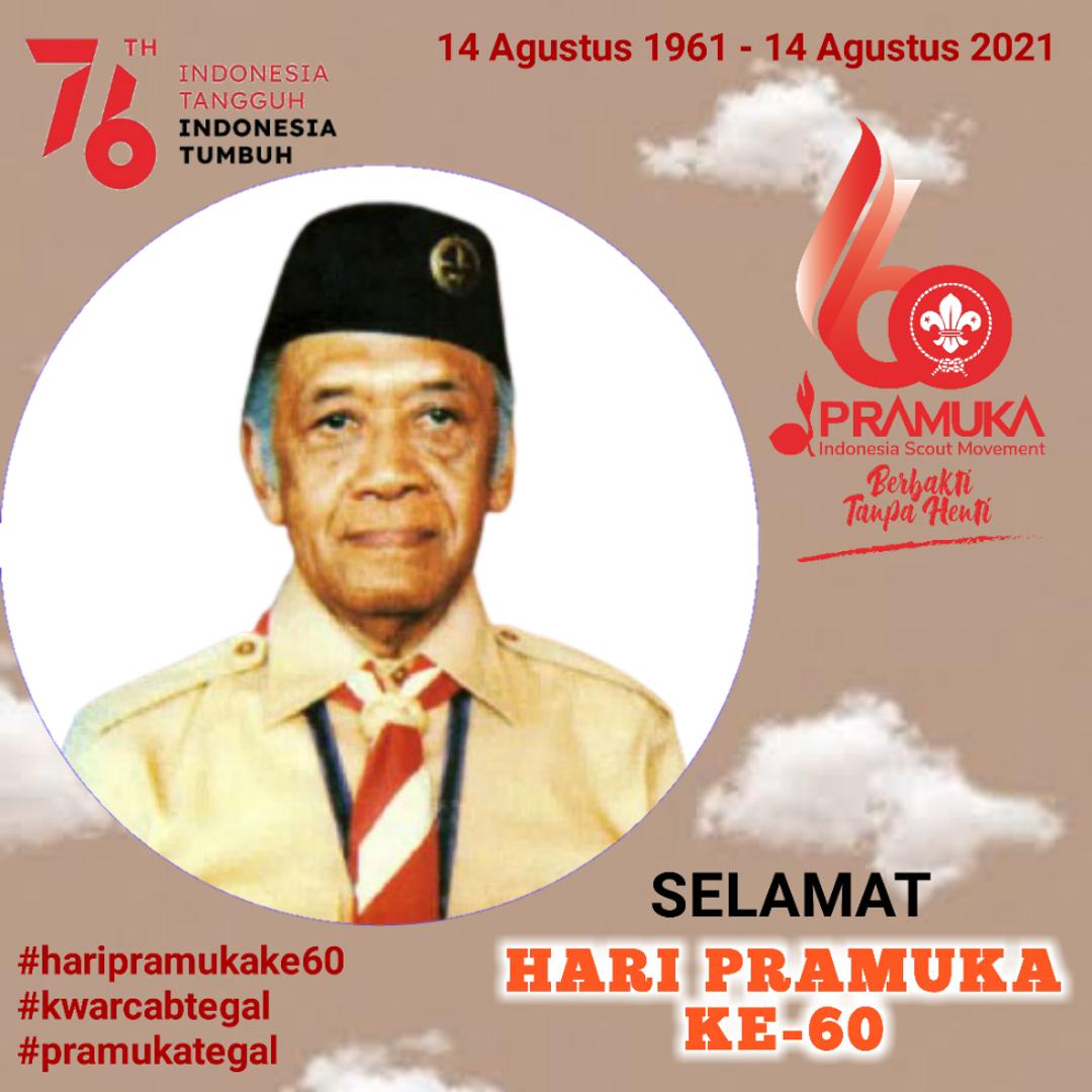 Twibbon HUT Pramuka 2021 Tanggal 14 Agustus 2021 Yang Ke60