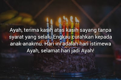 ucapan hari jadi untuk ayah
