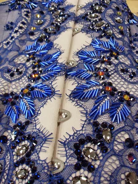 Flo Foxworthy - Showgirl Costumier: Embellishing a lace corset