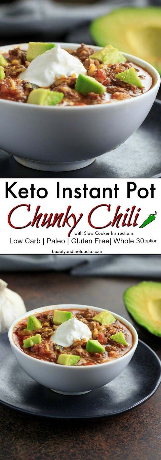 KETO INSTANT POT CHUNKY CHILI EAT