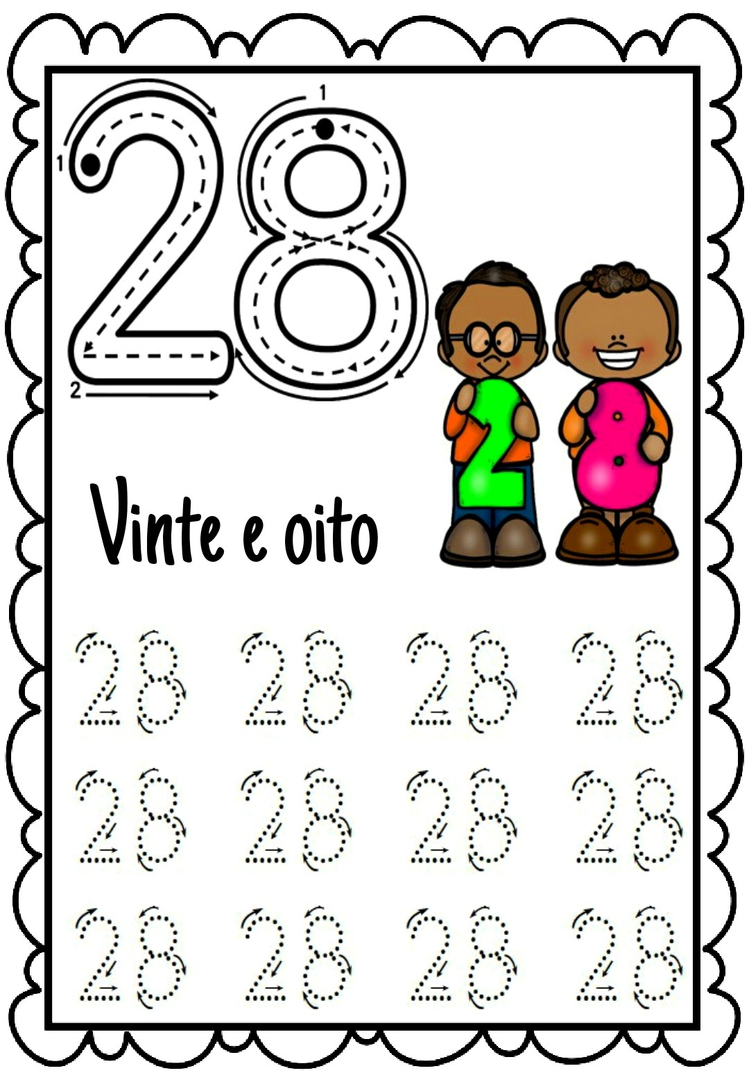 Ver e Fazer Atividades Pedagógicas Números de 1 a 30 para cobrir e colorir Ver e Fazer Atividades Pedagógicas Números de 1 a 30 para cobrir e colorir