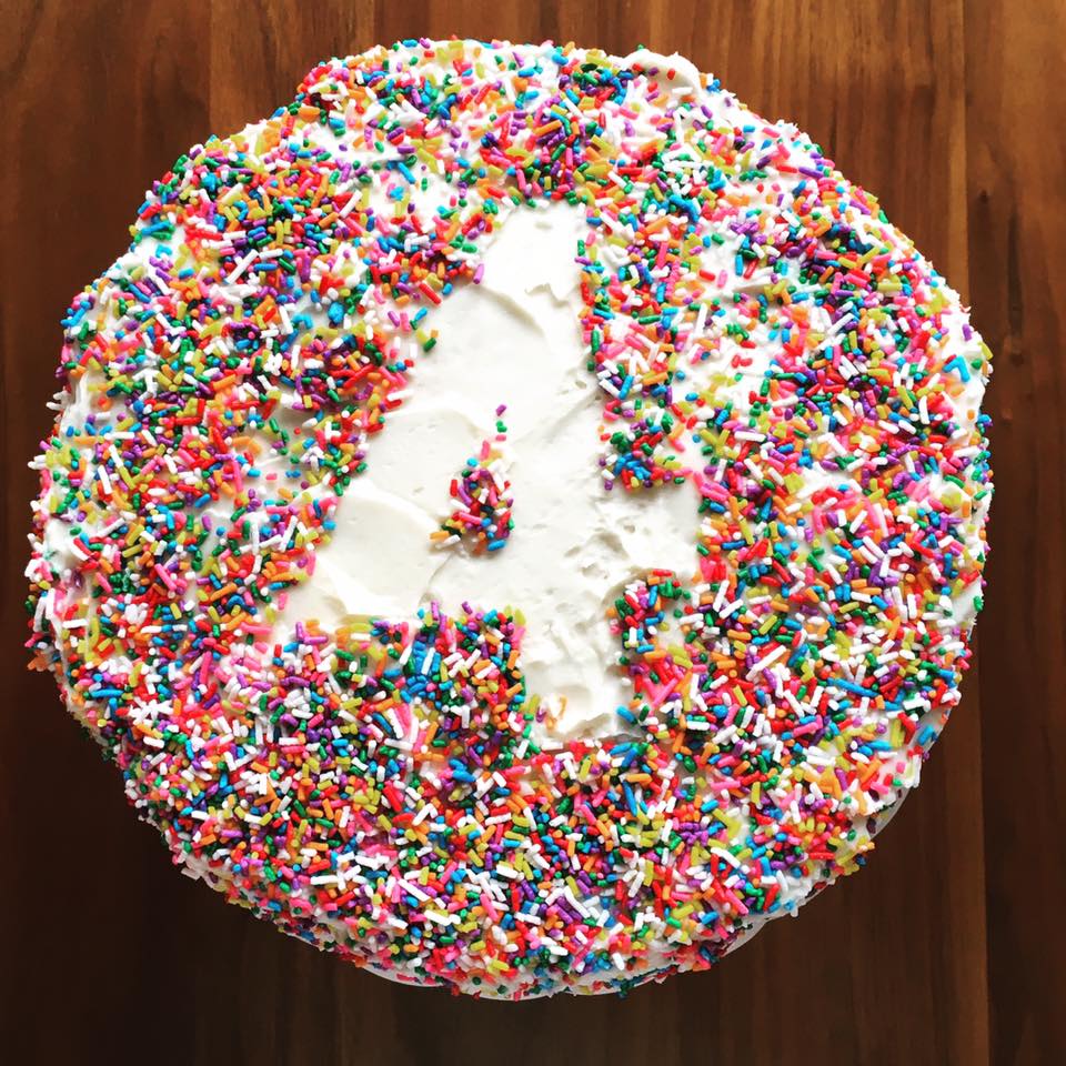 in the kitchen with dinah rice krispies birthday cake