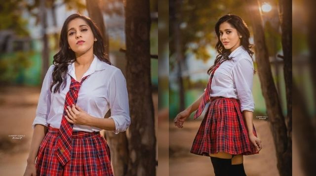 Rashmi Gautam Sizzling In Stunning School Uniform Outfit. Check Out Pictures.
