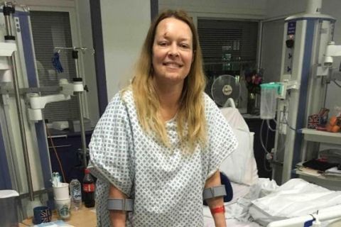 0000000000000000000 Photos: Westminster terror survivor who lost her husband pictured in hospital for the first time