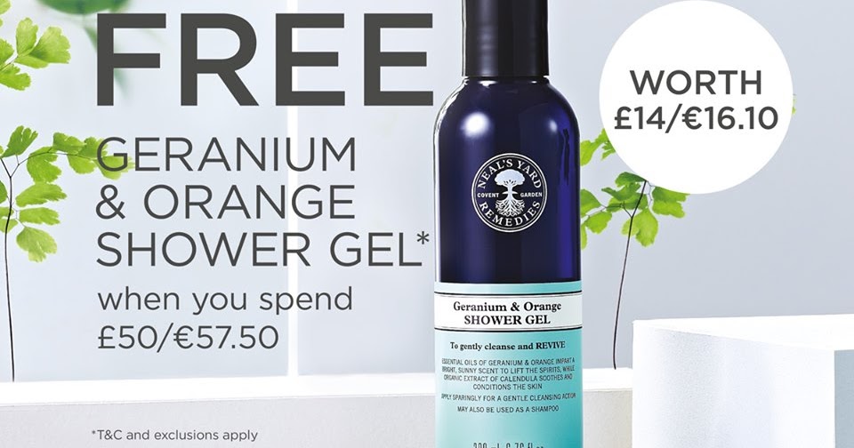 Marjorie's Yard Free Geranium & Orange Shower Gel