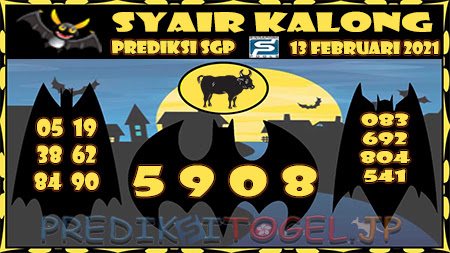 Prediksi Kalong SGP Sabtu 13-Feb-2021
