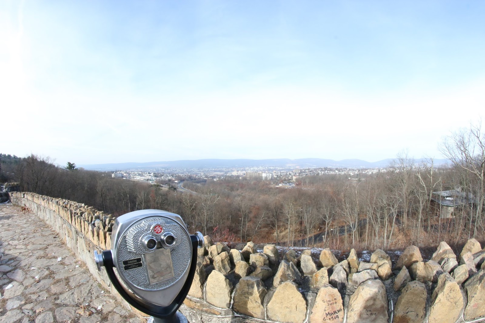 A View of Scranton from the Route 307 Lookout Overlook Interesting