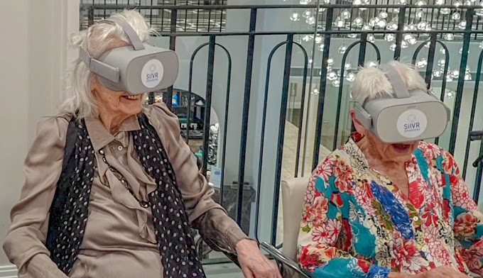 Virtual reality improves residents’ moods