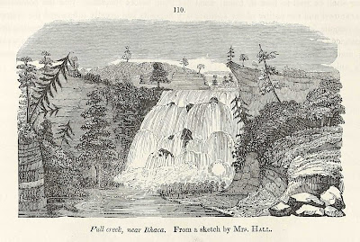 Drawing of Ithaca Falls by Sarah Hall