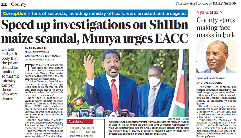 Kenya imports 4 million bags of maize The politics of maize in Kenya