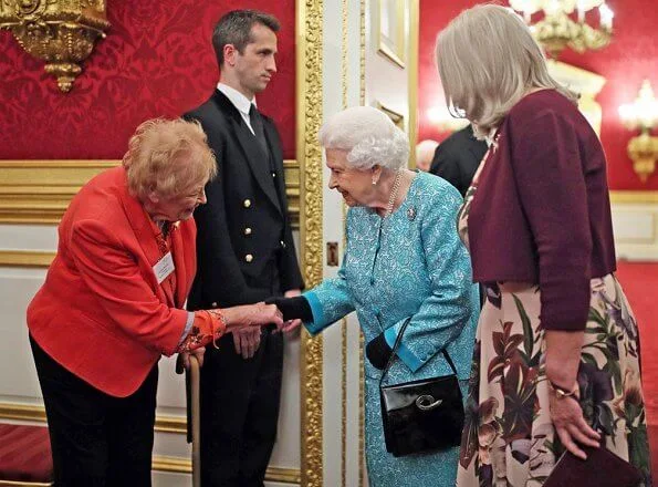 Queen Elizabeth II, as Patron of Cruse Bereavement Care, attended a reception held at St James's Palace in London