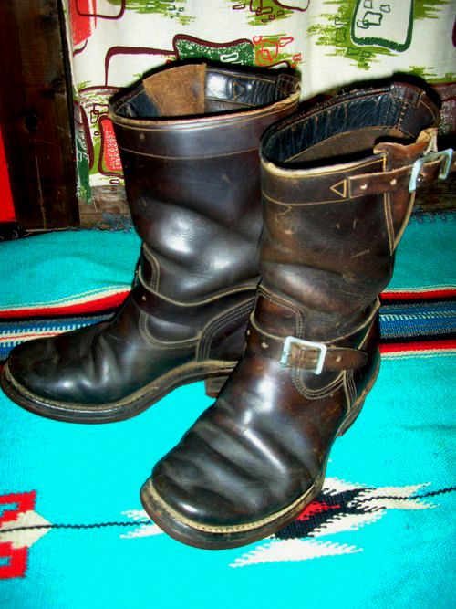 Vintage Engineer Boots: VINTAGE 1940'S KNAPP ENGINEER BOOTS