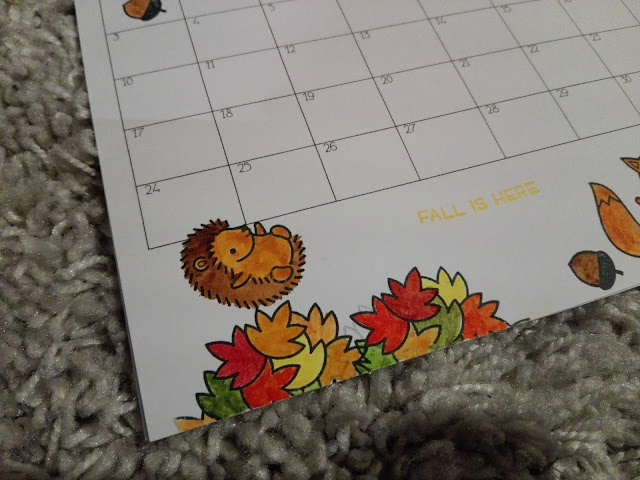 [DIY] Kalender Freebie: Selbstgemachter Kalender mit Stempeln