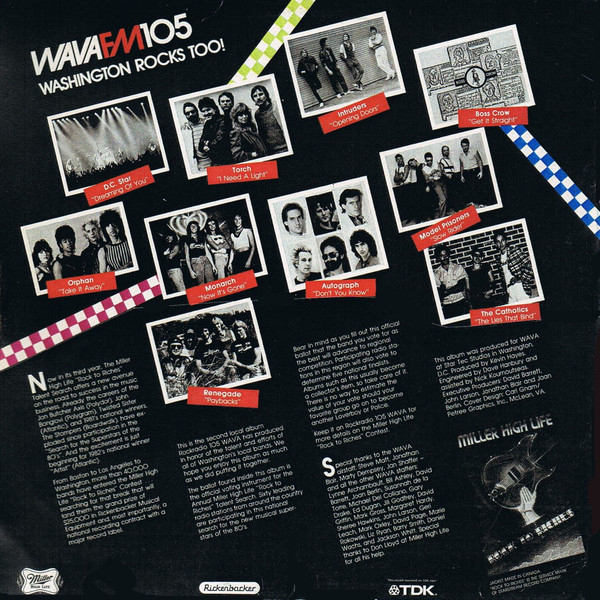 AOR HARD ROCK TRADE WANTED  Various ‎– WAVA FM 105 Washington Rocks